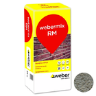 Spalvotas cementinis rievėjimo mišinys WEBER MIX RM, pilkas, 25 Kg.