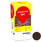 Spalvotas cementinis rievėjimo mišinys WEBER MIX RM 149, rudas, 25 Kg.