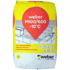 Cementinis mūro mišinys WEBER M100/600 M10, mūrijimui žemose temperatūrose iki -10°C, 25 Kg.