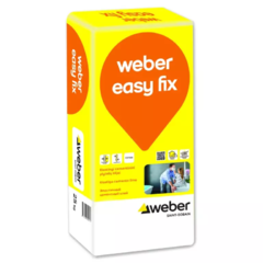 Elastingi plytelių klijai WEBER EASY FIX, šildomoms grindims, 25 Kg.