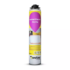 Poliuretaniniai klijai WEBER.THERM PU FIX, polistireno plokštėms, 750 ml.