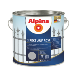 Dažai Alpina Sidabriniai RAL9006 750 ml