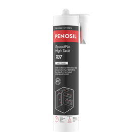 Stiprūs hibridiniai klijai PENOSIL SpeedFix High Tack 707, balti, 290 ml