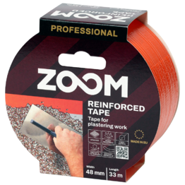 Juosta armuota tinkavimo darbams TEGRA ZOOM, 48mm x 33m., oranžinė