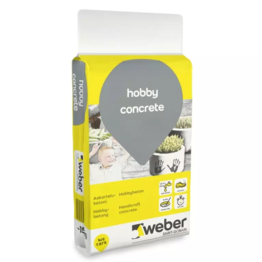 Paprasto naudojimo betonas WEBER Hobby Concrete, rankdarbiams ir įvairiems dirbinių liejiniams, 15 Kg.