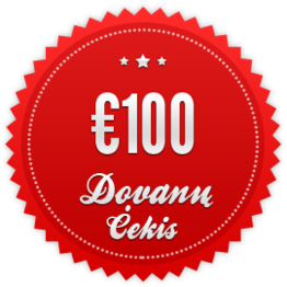 100 eurų dovanų čekis