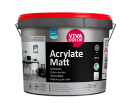 Dilimui atsparūs dažai sienoms VIVACOLOR Acrylate Matt (A bazė) 2,7l