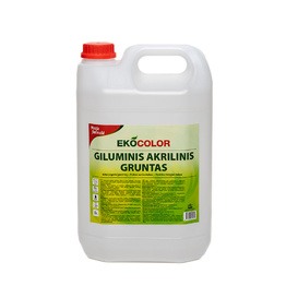 Giluminis akrilinis gruntas EKOCOLOR, 5 L