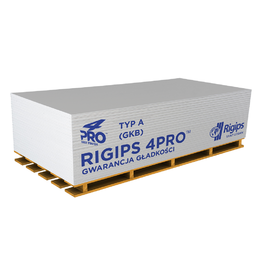GKP 4 PRO, su nuožulniomis briaunomis, 2000x1200x12,5 (3,12 m2), RIGIPS