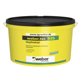 Hidrauliškai kietėjantis užtaisymo skiedinys WEBER.TEC 935, be chloridų, 10 Kg.