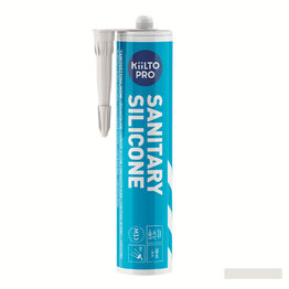 Silikonas KIILTO Pro Sanitary, 39 Marble white, 310 ml.