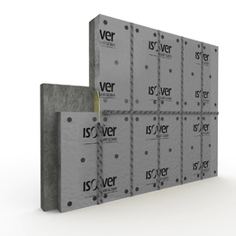 Mineralinė vata ISOVER OL-33 Facade, ventiliuojamiems fasadams, 120x600x1500 mm., (0.9m2/vnt)