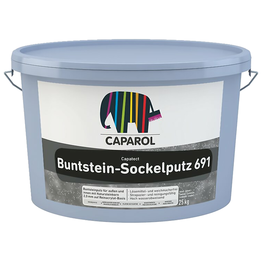 Mozaikinis dekoratyvinis tinkas Caparol Capatect Buntstein Sockelputz 691, Carbon, 25 Kg.