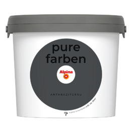 Spalvoti vidaus dažai Alpina Pure Farben Anthrazitgrau 2,5 Ltr.