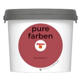 Spalvoti vidaus dažai Alpina Pure Farben Beerenrot 2,5 Ltr.