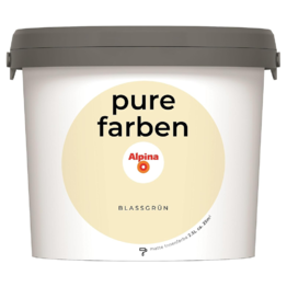 Spalvoti vidaus dažai Alpina Pure Farben Blassgrün 2,5 Ltr.