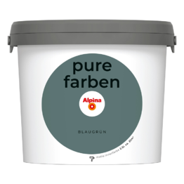 Spalvoti vidaus dažai Alpina Pure Farben Blaugrün 2,5 Ltr.