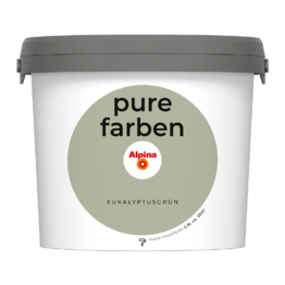 Spalvoti vidaus dažai Alpina Pure Farben Eukalyptusgrün 2,5 Ltr.