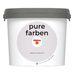 Spalvoti vidaus dažai Alpina Pure Farben Grauviolett 2,5 Ltr.