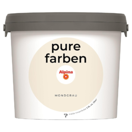Spalvoti vidaus dažai Alpina Pure Farben Mondgrau 2,5 Ltr.