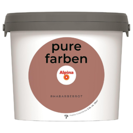 Spalvoti vidaus dažai Alpina Pure Farben Rhabarberrot 2,5 Ltr.