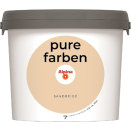 Spalvoti vidaus dažai Alpina Pure Farben Sandbeige 2,5 Ltr.