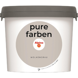 Spalvoti vidaus dažai Alpina Pure Farben Wolkengrau 2,5 Ltr.