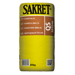 Kvarcinis smėlis SAKRET QS (0-0.5mm), 25kg