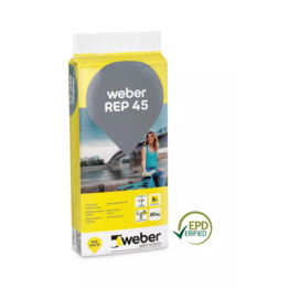 Didelio stiprio remontinis betonas WEBER REP 45, tiksotropinis, 5-20 mm., 20kg