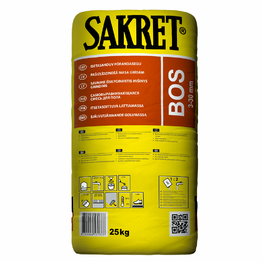 Savaime išsilyginantis mišinys grindims SAKRET BOS, 25 Kg.