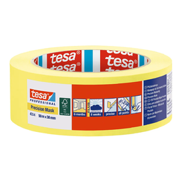 Dažymo juosta tiksliems darbams TESA Precision Mask (4334), vidaus ir lauko darbams, 50 m x 38 mm., 6 mėn.