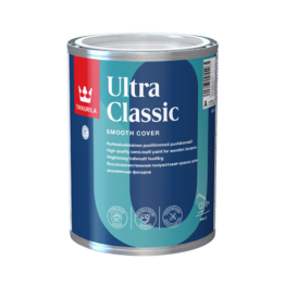 Medinių fasadų aukštos kokybės dažai Tikkurila Ultra Classic 0.9l BAZĖ A